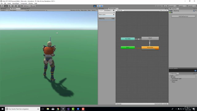 Der Animation-Kurs für Unity 2018: Animieren mit Mecanim – Screenshot 2