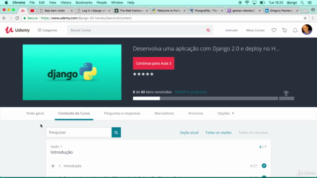 Desenvolva uma aplicação com Django 4.1 e deploy no Heroku – Screenshot 1