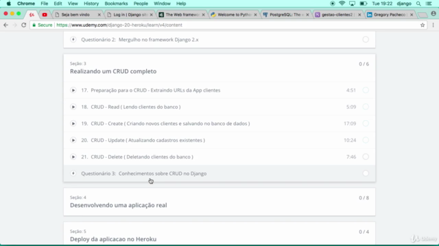 Desenvolva uma aplicação com Django 4.1 e deploy no Heroku – Screenshot 2