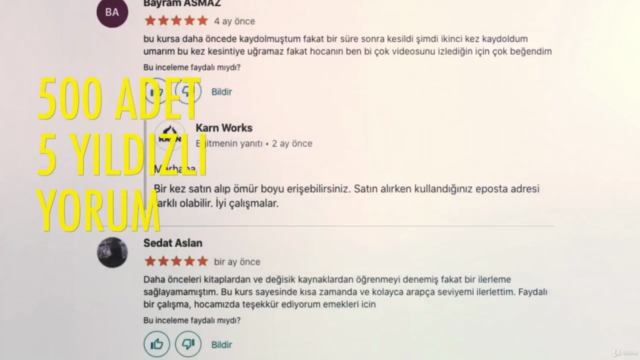 Sıfırdan Arapça Dil Eğitim Seti 1 (A1 ve A2) 42 Saat Video – Screenshot 4