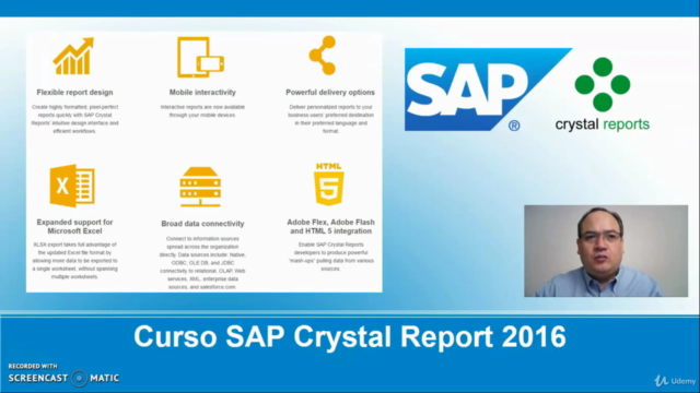 SAP Crystal Reports consultor analista de basico a experto – Screenshot 1