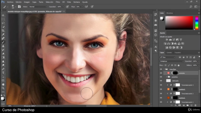 Curso Photoshop CC: Retoque de retratos y maquillaje digital – Screenshot 3
