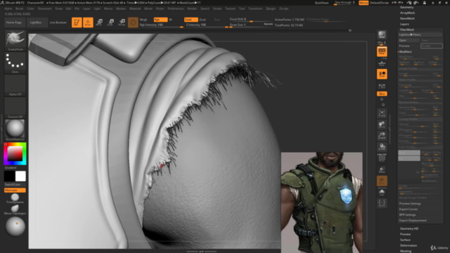 Realistic Character Modeling For Game In Maya and Zbrush – Screenshot 3