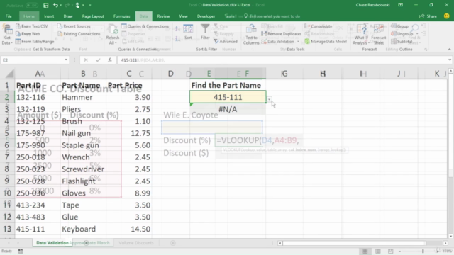 Excel Crash Course: VLOOKUP, HLOOKUP, and LOOKUP Functions – Screenshot 3
