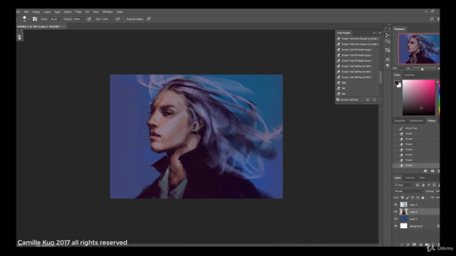 Digital portrait painting from scratch to finish – Screenshot 2