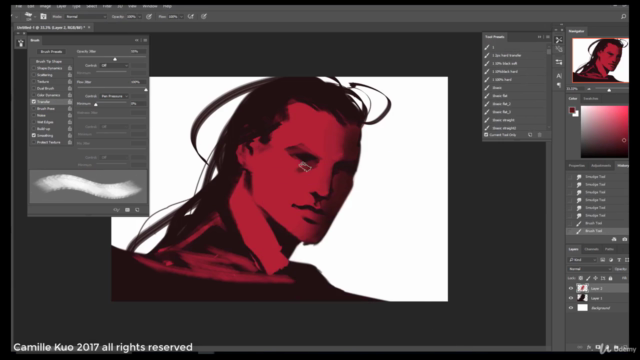 Digital portrait painting from scratch to finish – Screenshot 4