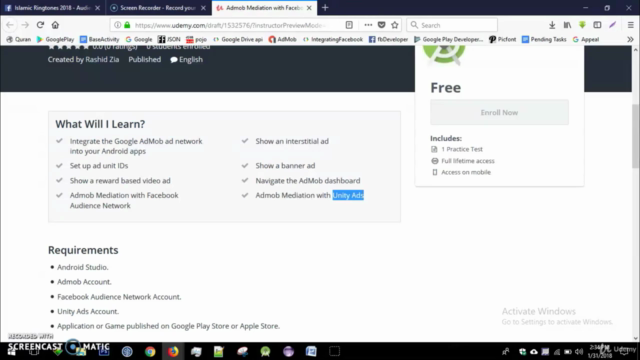 Admob Mediation with Facebook and Unity Ad - Admob Mediation – Screenshot 1