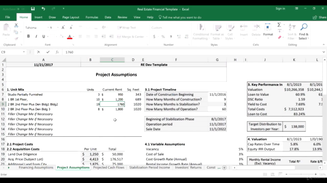 Real Estate Development in Excel (Includes Template) – Screenshot 3
