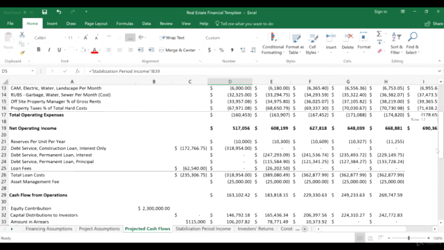 Real Estate Development in Excel (Includes Template) – Screenshot 4