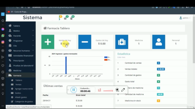 Sistema de Citas Médicas PHP, MySQL , JS – Screenshot 1
