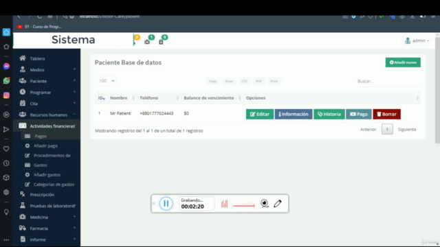 Sistema de Citas Médicas PHP, MySQL , JS – Screenshot 3