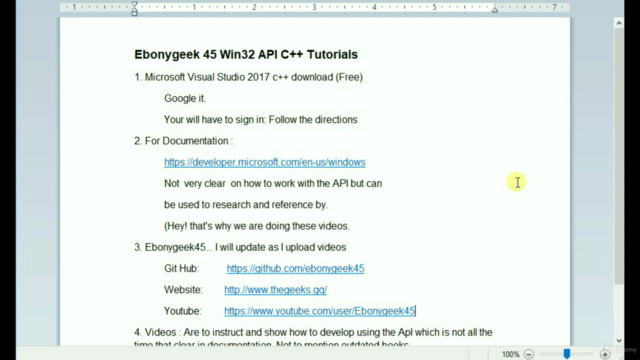 Win32 API C++ Tutorial Ebonygeek45 – Screenshot 4