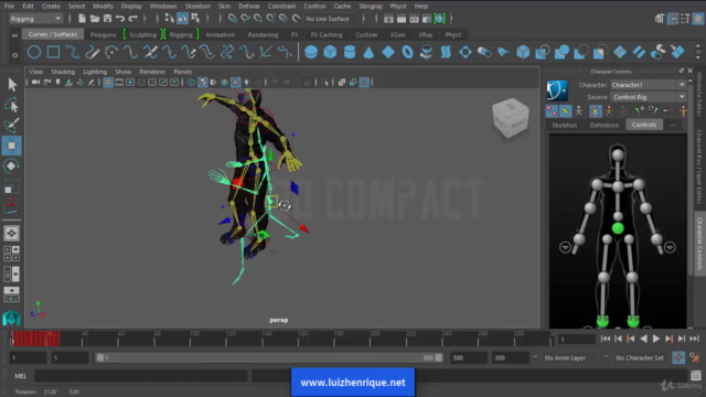 Course Maya: Rigging with HumanIK. – Screenshot 3