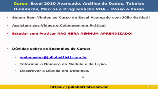 Curso de Excel Avançado Macros e Programação VBA na Prática – Screenshot 1
