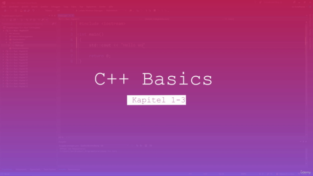C++ Komplettkurs: Praxisnahe und Moderne C++ Programmierung – Screenshot 1