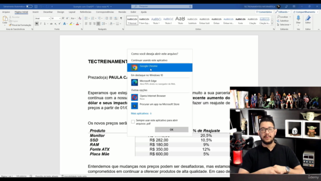 Microsoft Office - Word e Excel Intermediário com Macros – Screenshot 4