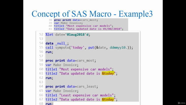 SAS MACRO Programming - Advanced Programming for Beginners – Screenshot 3