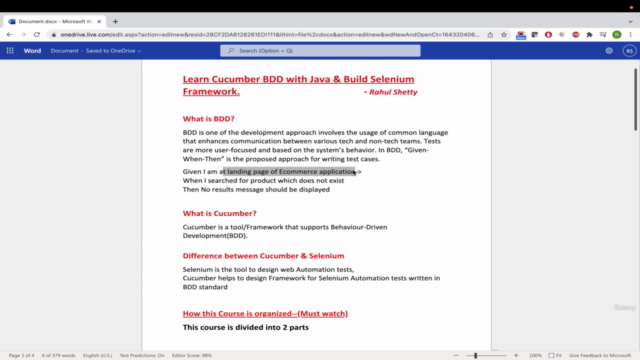Learn Cucumber BDD with Java -MasterClass Selenium Framework - Screenshot_01