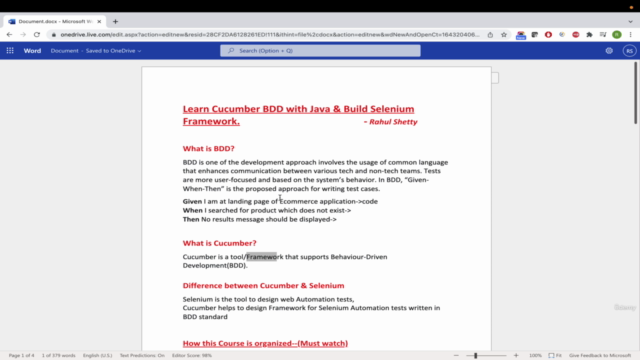 Learn Cucumber BDD with Java -MasterClass Selenium Framework - Screenshot_04