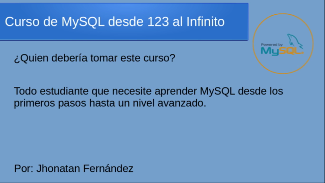 Curso MySQL desde 123 hasta el Infinito – Screenshot 2