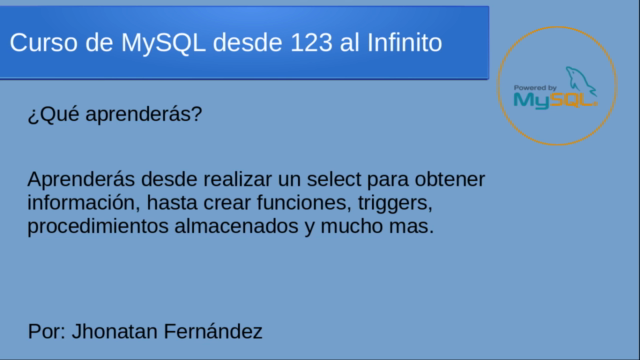 Curso MySQL desde 123 hasta el Infinito – Screenshot 4