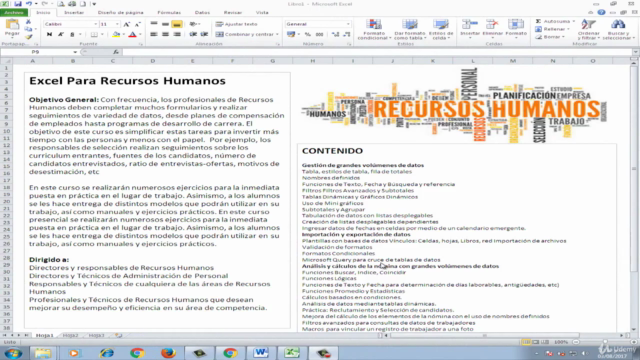 Excel para la Gestión de Recursos Humanos – Screenshot 4