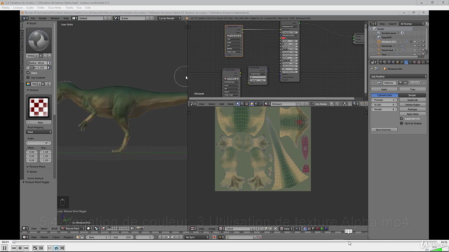 Blender 2.79 Création d'un dinosaure - workflow complet – Screenshot 2