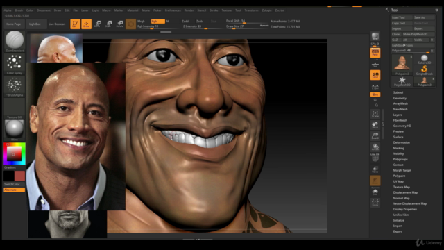 Sculpting a Caricature Character for 3D Printing in ZBrush - Screenshot_01