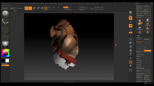 Sculpting a Caricature Character for 3D Printing in ZBrush - Screenshot_04