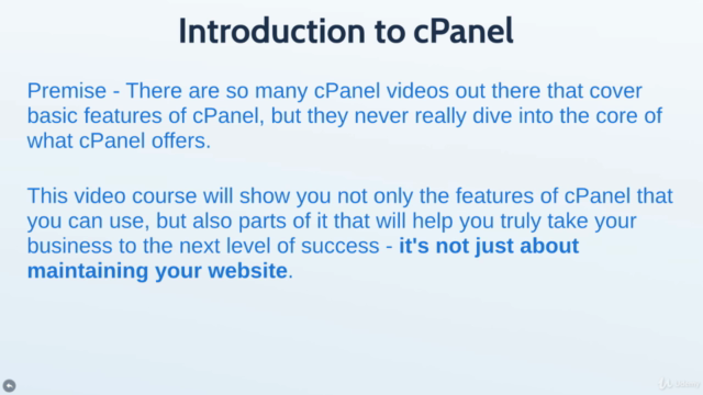 How to Utilize Everything that cPanel has to Offer (2018) – Screenshot 1