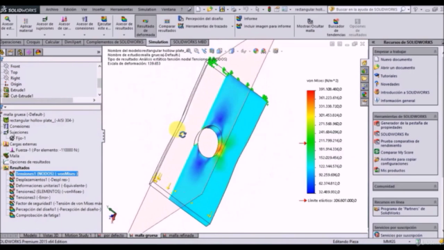 SolidWorks Simulation - Análisis estáticos – Screenshot 2