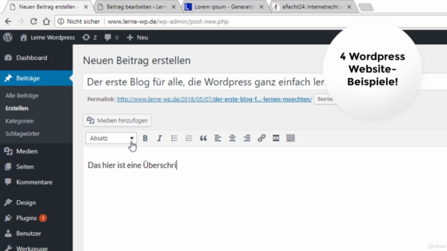 Wordpress Einfach & Komplett: Erstelle deine eigene Website – Screenshot 2