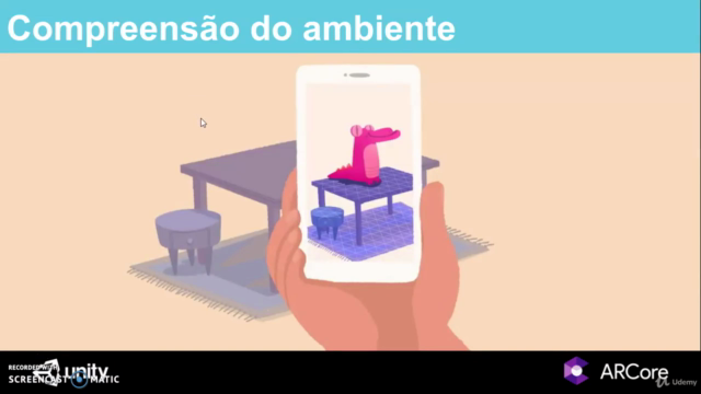 Realidade Aumentada com Unity e ARCore - Básico – Screenshot 3