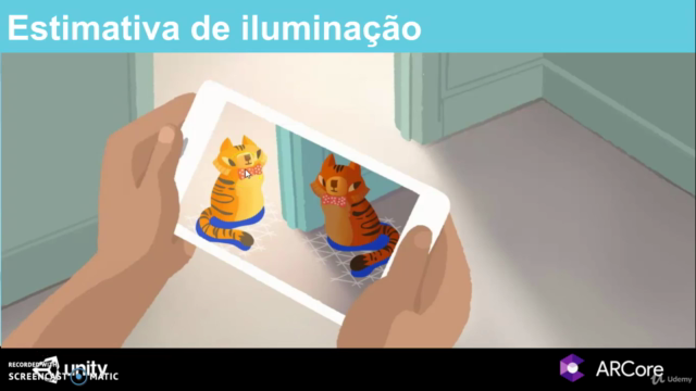 Realidade Aumentada com Unity e ARCore - Básico – Screenshot 4