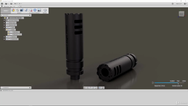 Fusion 360 - Modéliser un silencieux – Screenshot 4