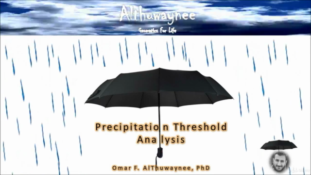 Rainfall Threshold for Landslides Prediction with Excel only – Screenshot 1