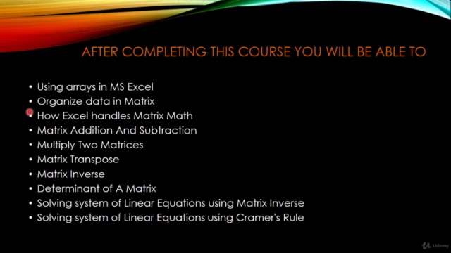 Solving The Linear Equations system with matrices in Excel – Screenshot 1