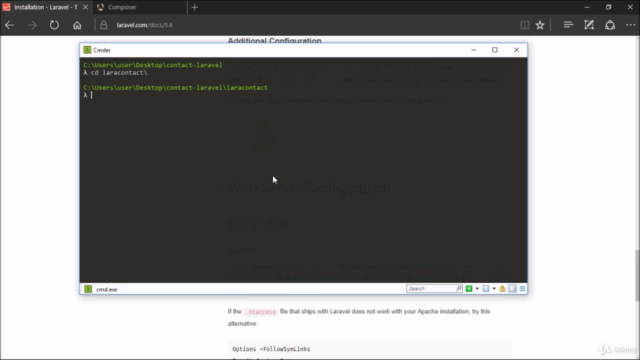 Laravel 5.6 : Application web de gestion de contacts – Screenshot 1