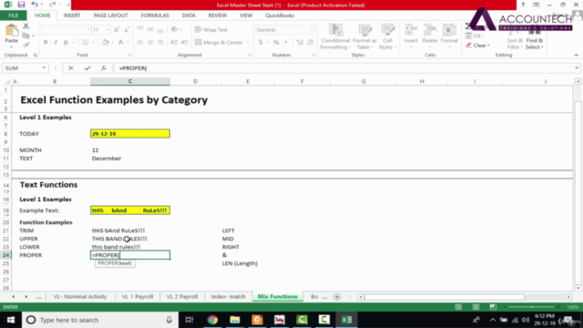 Advance Excel Basic to Advance Mastery Classroom – Screenshot 3