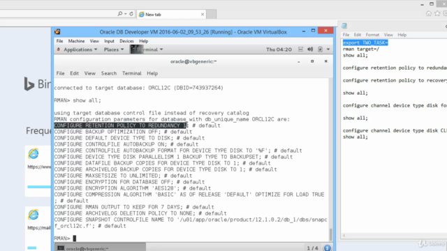 Oracle Database Administration Cloud Backup and Recovery – Screenshot 2