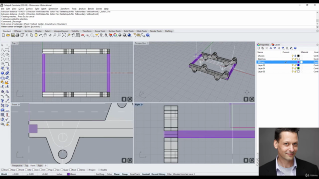 Rhino 3D V6 : designing a catapult Level 1 – Screenshot 2