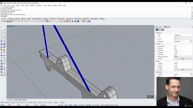 Rhino 3D V6 : designing a catapult Level 1 – Screenshot 3