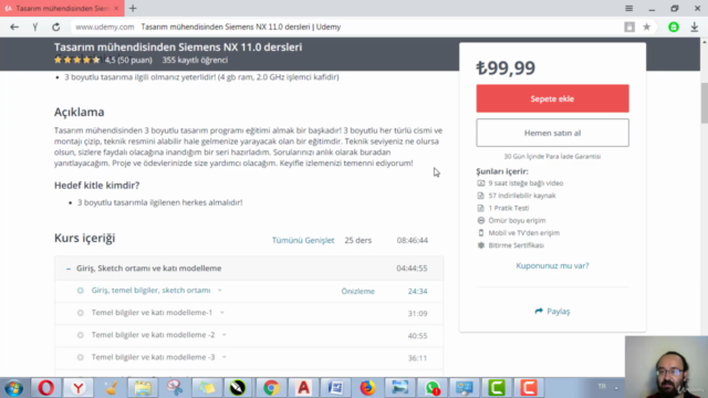 Tasarım mühendisinden Siemens NX dersleri – Screenshot 4