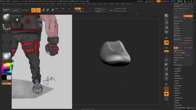ZBrush 4R8 ile 3D Karakter Modelleme – Screenshot 2