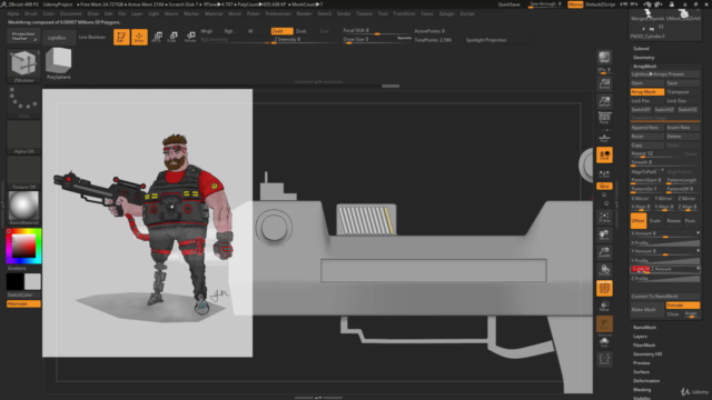 ZBrush 4R8 ile 3D Karakter Modelleme – Screenshot 3