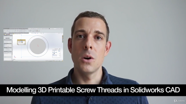 Modelling 3D Printable Screw Threads in Solidworks CAD – Screenshot 3