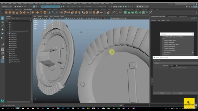 3D Modeling With Maya: How to Model 3D Weapons From Scratch! - Screenshot_01