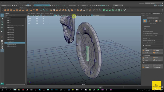 3D Modeling With Maya: How to Model 3D Weapons From Scratch! - Screenshot_04