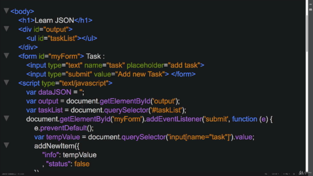 Complete JSON AJAX API Code Course Beginner to Professional – Screenshot 3
