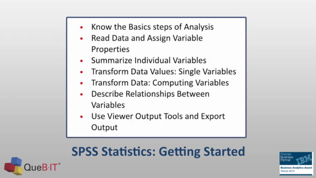 IBM SPSS Statistics: Getting Started – Screenshot 4